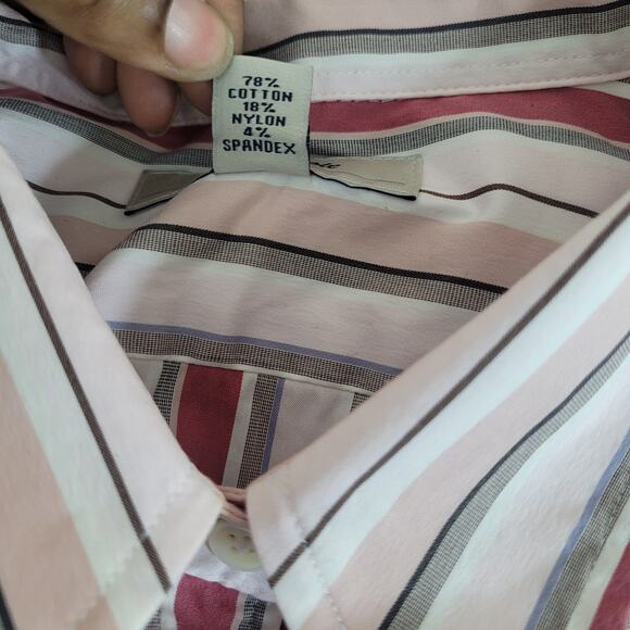 Faconnable Women's Striped Office Business Casual Long Sleeve Top Size Large - Picture 8 of 9